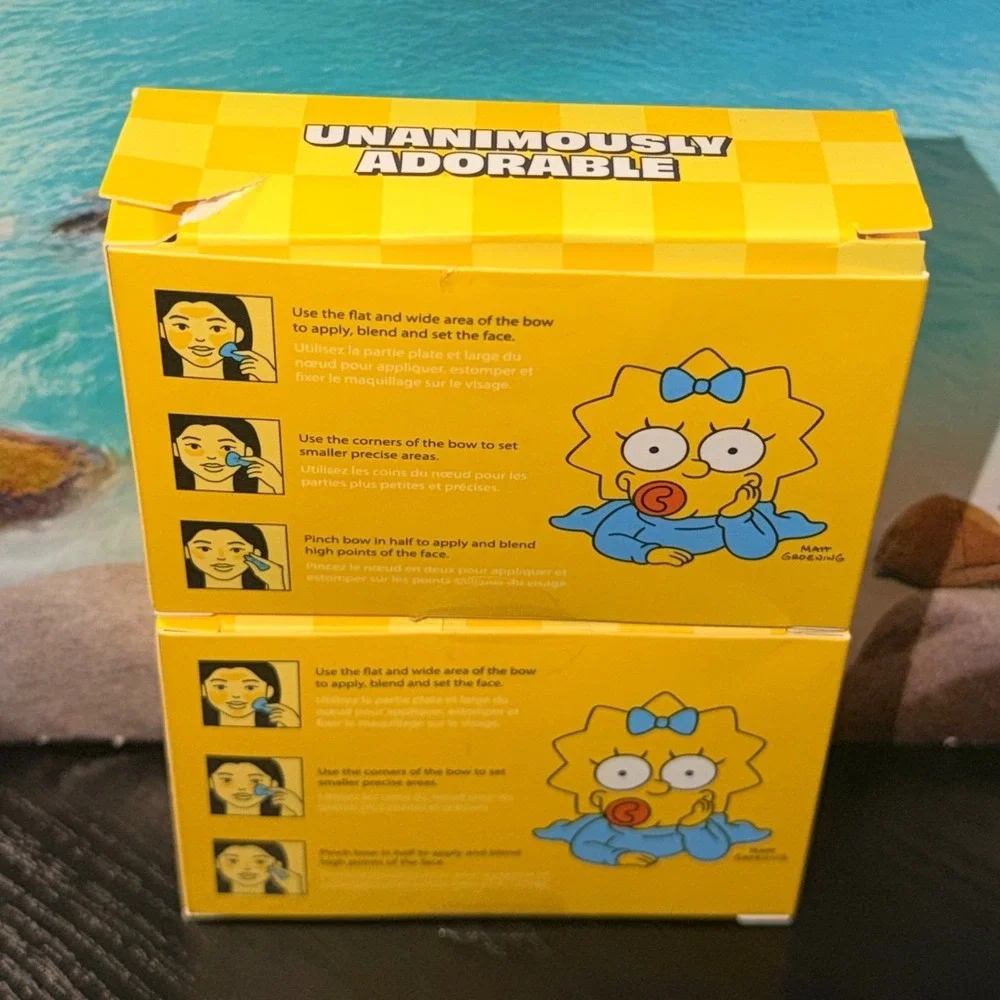 NYX X The Simpsons Maggie Simpson Blue Bow Makeup Sponge Set New